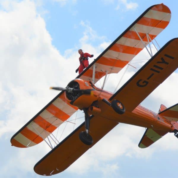Wing Walker flying for Weston Hospicecare.