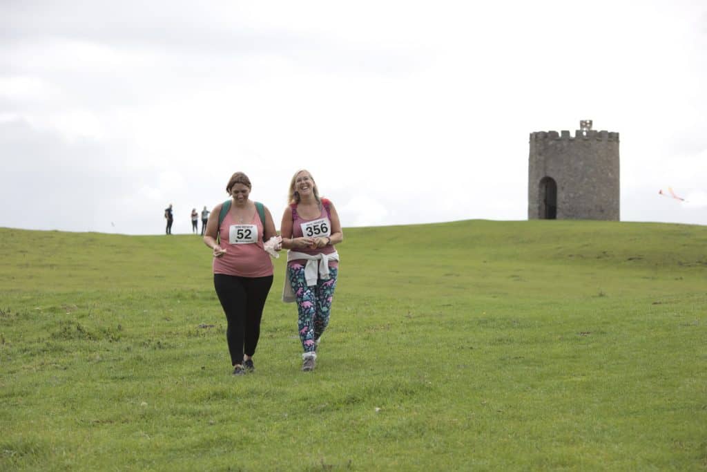 Walkers taking part in the 2020 Mini Mendip to support Weston Hospicecare.